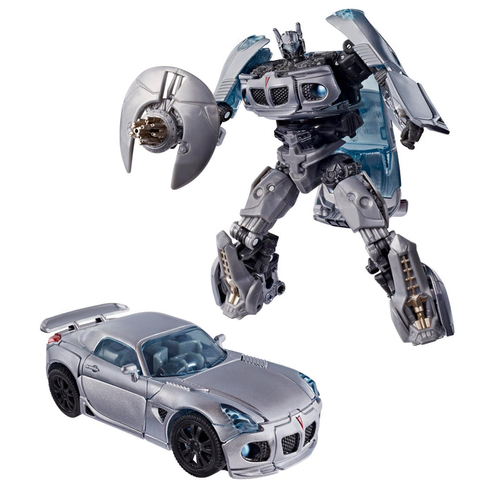 Transformers Studio Series Autobot Jazz | Movie 1 Deluxe Class 4.7-inch Converting Action Figure, Robot Toys for 8+