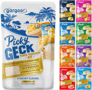 Gargeer 2.4oz Picky Geck 8 Sachet Flavours Crested Gecko Food Discovery Kit | Stop wasting food! Test 8 gourmet sachet flavors to win over picky geckos. Probiotic-infused, clean-label fruit & insect diet