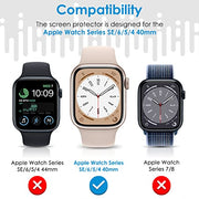 UniqueMe 6 Pack for Apple Watch 40mm SE 3/SE 2/SE Screen Protector