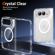 Temdan Magnetic for iPhone Duo Case, Compatible with Magsafe, Clear