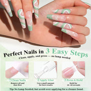 Leykosh Super Strong Nail Glue for Press Ons, Semi Solid, No UV Lamp Needed | 2 x 10g press on nail glue long lasting for acrylic tips. semi solid nail glue no uv light needed for at-home use.