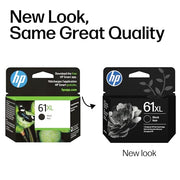 HP 61XL Black High-Yield Ink | Works with DeskJet 1000, 1010, 1050, 1510, 2050, 2510, 2540, 3000, 3050, 3510; Envy 4500, 5530; OfficeJet 2620, 4630 | C0PA4AN