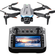 Drone with Camera for Adults, Brushless Quadcopter with Screen, 2 Batteries | 1080P HD camera, 4.5" LCD screen, altitude hold, gesture selfie, 3D flip, travel gift for kids teens, iOS Android