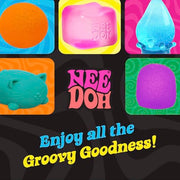 Schylling NeeDoh Nice Cube Glow - Squeeze Toy with a Super Solid Squish - Glows in The Dark - 2.25" Cube - Color May Vary (Pack of 1)