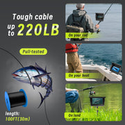 Underwater Fishing Camera Fishing Gear Accessory with 4.3 Inch IPS Display