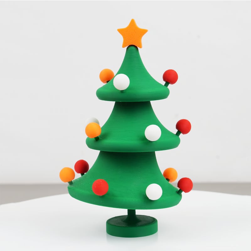 🎄3D Printed Dancing Christmas Tree Decompression Toy: Festive Fun & Stress Relief in One!