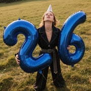 40 Inch Navy Blue Number 2 Balloons Foil Digital Helium Number Balloons | for 2nd 12 23 24 25 Birthday Anniversary Wedding Party Decorations,Jumbo Helium Balloon Giant Large Digital Balloon