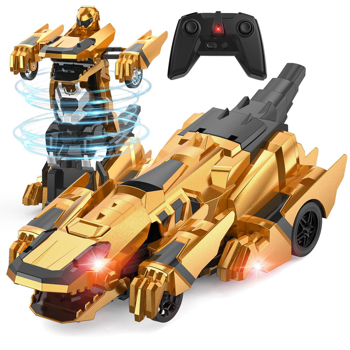 Kroyedfuw Dinosaur Transform RC Cars, 2.4Ghz Remote Control Car