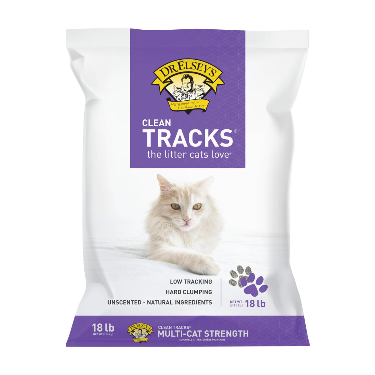 Dr. Elsey's Clean Tracks Clumping Clay Cat Litter 18 lb. Bag