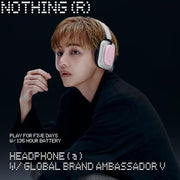Nothing Headphone (a) 2026 New, Adaptive Active Noise Cancelling Headphones, Wireless Over Ear Bluetooth 5.4 ANC Headset with LDAC Hi-Res, 5 HD Mics Ultra Bass via APP, 135 Hours Playtime, Black