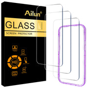 Ailun 3 Pack Screen Protector for iPhone 18 Pro Max/iPhone 17 Pro Max | 6.9 inch, Tempered Glass, Installation Frame, Sensor Protection, Dynamic Island Compatible, Case Friendly