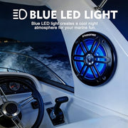 STUDIOFINIX 5.25 Inch 500W Marine Speakers with LED Lights -2 Way Weather Resistant Boat Speakers Perfect for Boats, ATVs, UTVs （Pair,Black）
