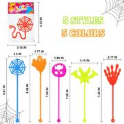 24 PCS Halloween Toys Gifts for Kids,Mini Sticky Hands Prizes for Toddlers