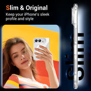 Temdan Magnetic for iPhone Duo Case, Compatible with Magsafe, Clear