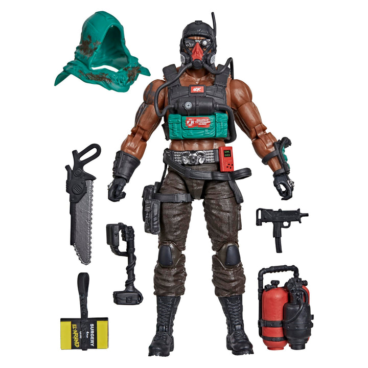 G.I. Joe Classified Series #232, Flatline | Premium 6 Inch Collectible Dreadnok Action Figure Set with 7 Accessories