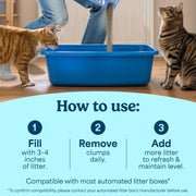 Fresh Step Advanced Simply Unscented Multi Cat Clumping Cat Litter, 18.5 lb | Formulated with No Added Dyes or Fragrances, Ammonia Block Technology, Low Dust, Compatible with Most Automatic Litter Boxes