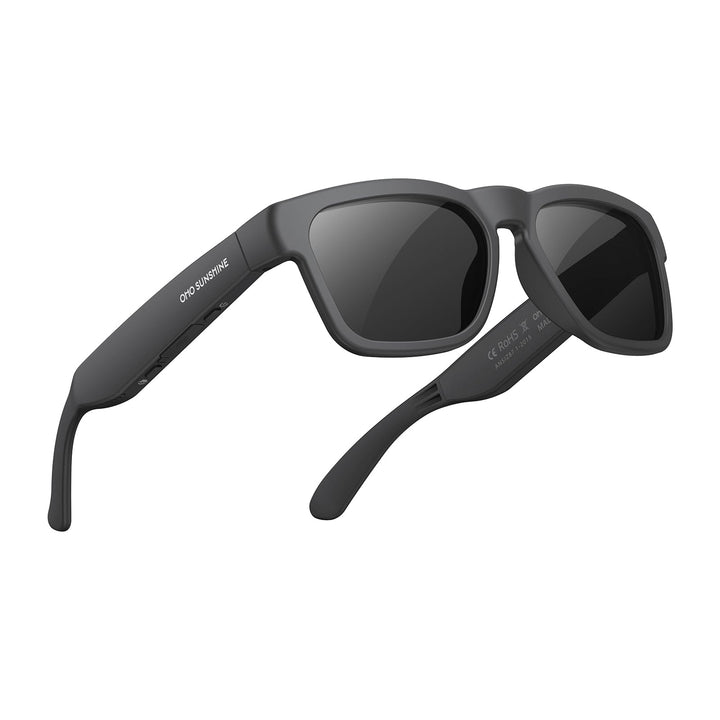 OhO Open Ear Smart Glasses, UV400 Z87.1 Lightweight Bluetooth Sunglasses | Up to 10H Playtime, Hands-Free Calling, Music Playback, Voice Control, Polarized Lens, Unisex for Daily Wear & Outdoor Sports