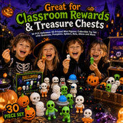30 PCS Halloween Party Favors Gifts 3D Fidget Toys Goodie Bag Stuffers | Halloween Party Favors Fidget Toys for Trick or Treat, Halloween Goodie Bag Fillers, Figurine Stress Relief Fidget Toys