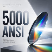 5000ANSI 4K Smart Projector with WiFi and Bluetooth, 3D Dolby Audio | Now with Netflix ,Auto Keystone, 360° Rotatable Stand, Ultra Low Noise, Outdoor Home Theater, HDMI, USB