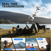 Pallton Drone with Camera for Adults, 1080P FPV Foldable RC Quadcopter | Easy Fly Toy Drone for Kids & Beginners, Altitude Hold, Headless Mode, One Key Start, 3D Flips, 2 Batteries, Carrying Case