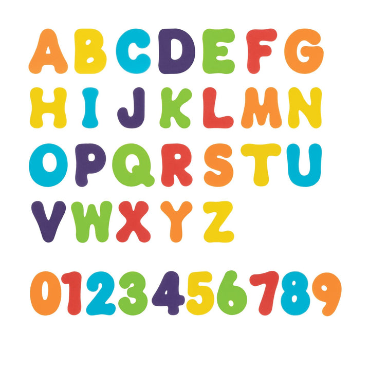 Nuby Bath Tub Alphabet and Number Set, Bathtub Toys, 36 Count, 3Y+