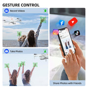 Pallton Drone with Camera for Adults, 1080P FPV Foldable RC Quadcopter | Easy Fly Toy Drone for Kids & Beginners, Altitude Hold, Headless Mode, One Key Start, 3D Flips, 2 Batteries, Carrying Case
