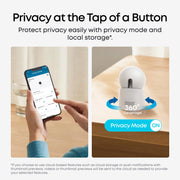eufy Security 4K Indoor Camera E30, No Subscription, Pan and Tilt | AI Tracking, Color Night Vision, Pet/Baby/Nanny Camera with Two-Way Audio, Human/Pet Detection, Works with HomeKit (2-Pack)