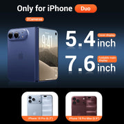 Temdan Magnetic for iPhone Duo Case, Compatible with Magsafe, Clear