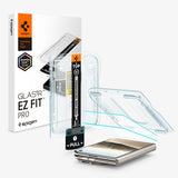 Spigen GlasTR EZ FIT Tempered Glass Screen Protector for iPhone Duo | Outer Screen, 9H tempered glass, Auto-align tray, 100% clarity, Original touch, Case-friendly, 2Pack