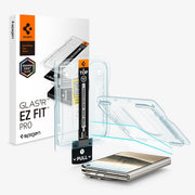 Spigen GlasTR EZ FIT Tempered Glass Screen Protector for iPhone Duo | Outer Screen, 9H tempered glass, Auto-align tray, 100% clarity, Original touch, Case-friendly, 2Pack
