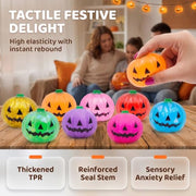 8 Pack Halloween Pumpkins Stress Balls Squishy Fidget Toys