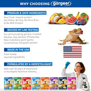 Gargeer 2.4oz Picky Geck 8 Sachet Flavours Crested Gecko Food Discovery Kit | Stop wasting food! Test 8 gourmet sachet flavors to win over picky geckos. Probiotic-infused, clean-label fruit & insect diet