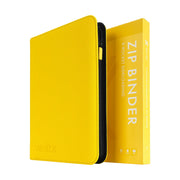 Vault X 9 Pocket Zip Trading Card Binder 360 Cards Exo-Tec (Yellow) | Holds 360 standard-size TCG cards in 20 side-loading 9-pocket pages. Padded, water-resistant Exo-Tec cover.