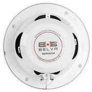 BELVA BBMS65W 400W Peak (200W RMS) 6.5" 2-Way White Coaxial Marine Speakers for Boats/ATV/UTV/SxS/Powersport