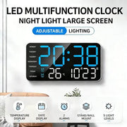 📢📢49% OFF!! ⏰Multifunctional decorative LED digital wall clock, the limitless digital clock for the modern Norwegian home