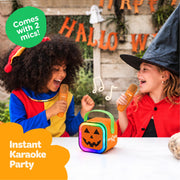 Move2Play, Halloween Karaoke Machine for Kids | Includes Spooky Songs | 2 Microphones | Connect with Bluetooth for 3, 4, 5, 6, 7+ Year Olds | Toy for Girls & Boys | Halloween