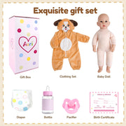 Aori Baby Dolls Realistic, Lifelike Baby Doll Set with Accessories | Real Life Cute Baby Set for Hugging, Playtime, and Gift Giving