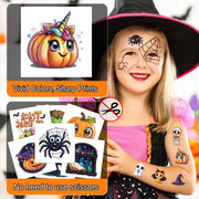 JCFIRE Temporary Tattoos for Kids, Halloween Party Favors, 160 Designs