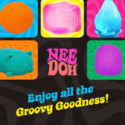 Schylling NeeDoh Nice Cube Glow - Squeeze Toy with a Super Solid Squish - Glows in The Dark - 2.25" Cube - Color May Vary (Pack of 1)