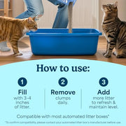 Fresh Step Advanced Simply Unscented Multi Cat Clumping Cat Litter, 18.5 lb | Formulated with No Added Dyes or Fragrances, Ammonia Block Technology, Low Dust, Compatible with Most Automatic Litter Boxes