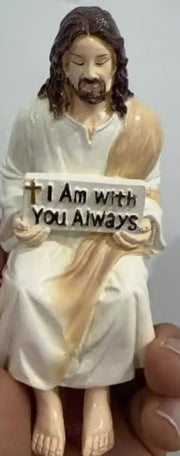 ✨Handcrafted Jesus Figurine✝️Serene Desk Companion🙏